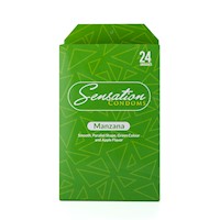 Preservativos SENSATION Manzana Liso CAJA 24 X 3 UND